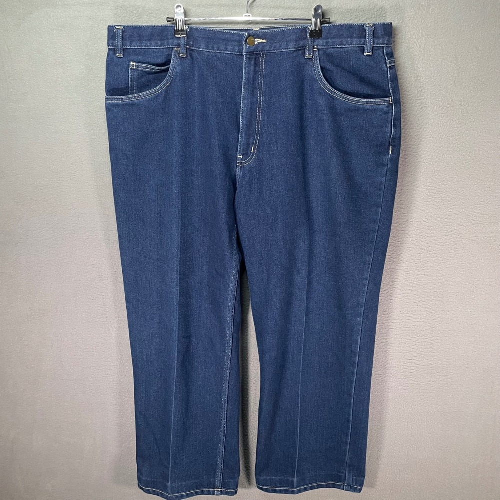 Towncraft Denim Jeans Mens‎ 42x29 Blue Excellent Straight Leg Dark Wash Classic